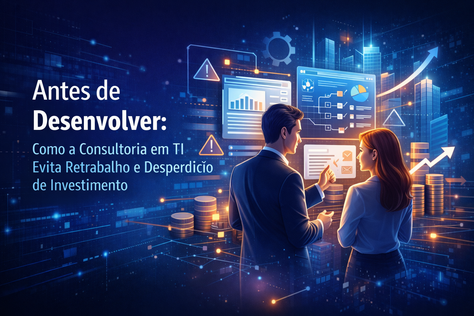 Antes de desenvolver: como a consultoria em TI evita retrabalho e desperdício de investimento